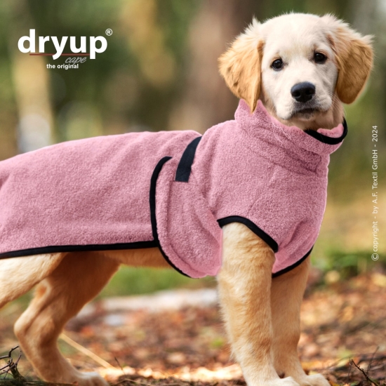 DRYUP Cape Mini Hundebademantel rose